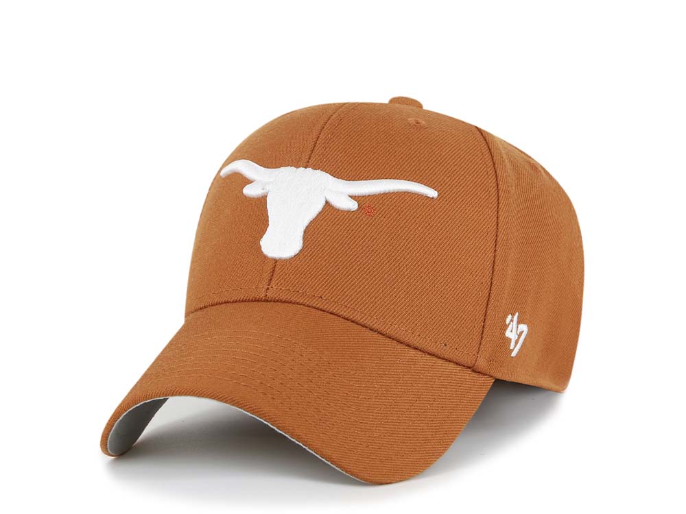 47Brand Texas Longhorns Burnt Orange Wool MVP Strapback Hat