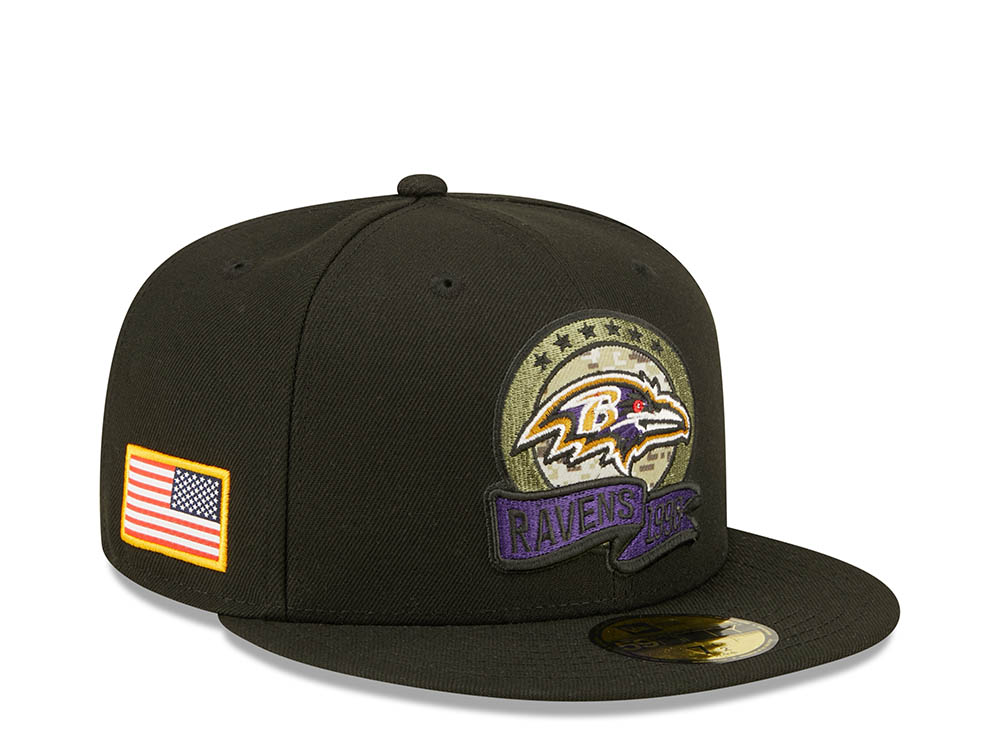 New Era Baltimore Ravens Salute to Service 2022 Fitted 59Fifty Hat