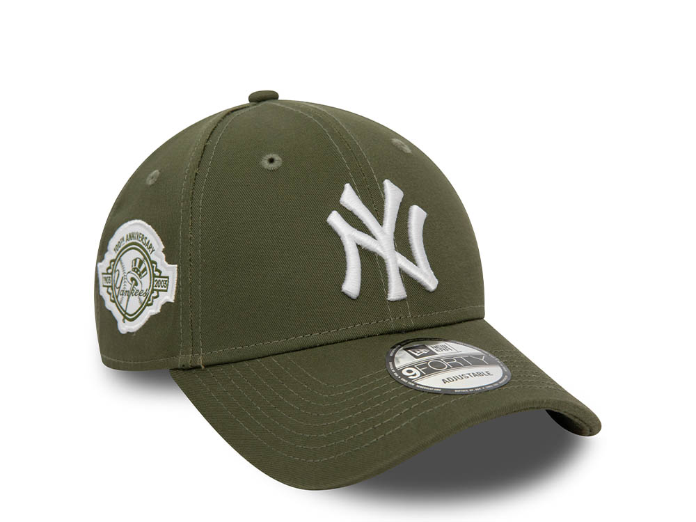 New Era New York Yankees 100th Anniversary Olive 9Forty Strapback Hat