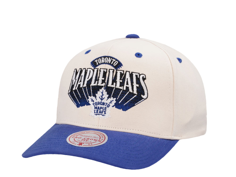 Mitchell & Ness Toronto Maple Leafs Horizon Two Tone Pro Crown Fit Snapback Hat