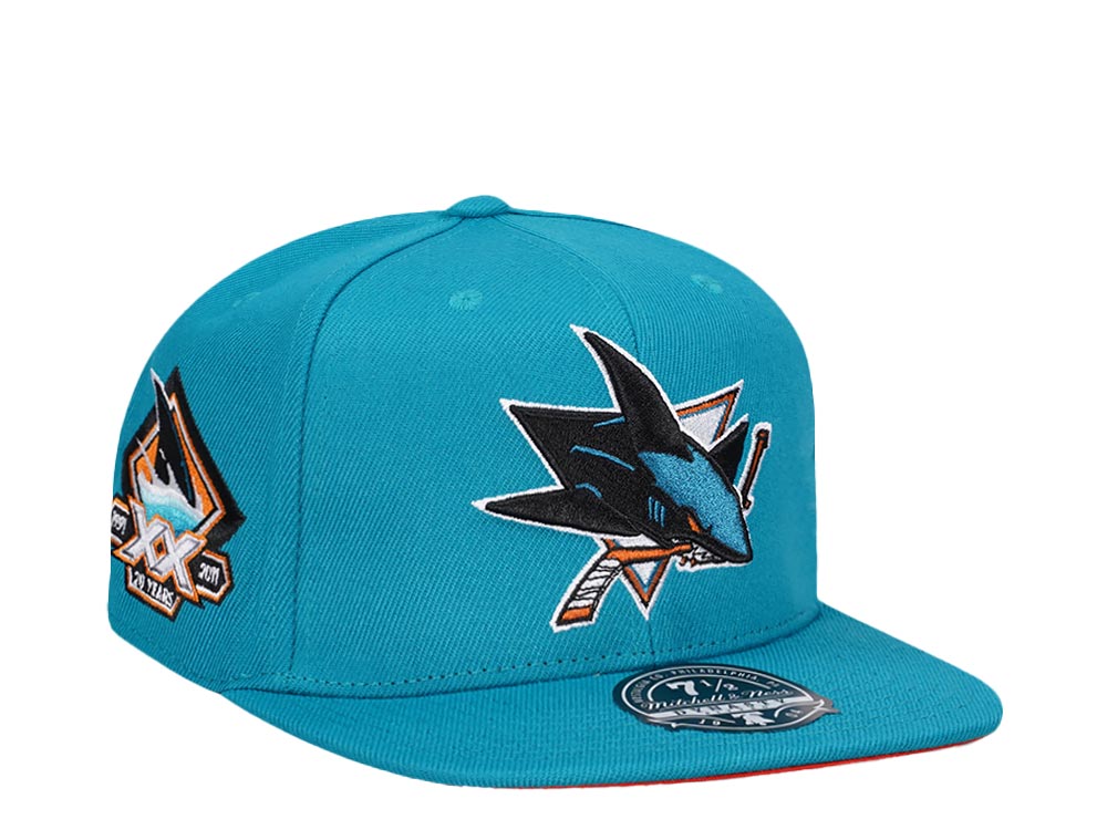 Mitchell & Ness San Jose Sharks 20 Years Edition Dynasty Fitted Hat