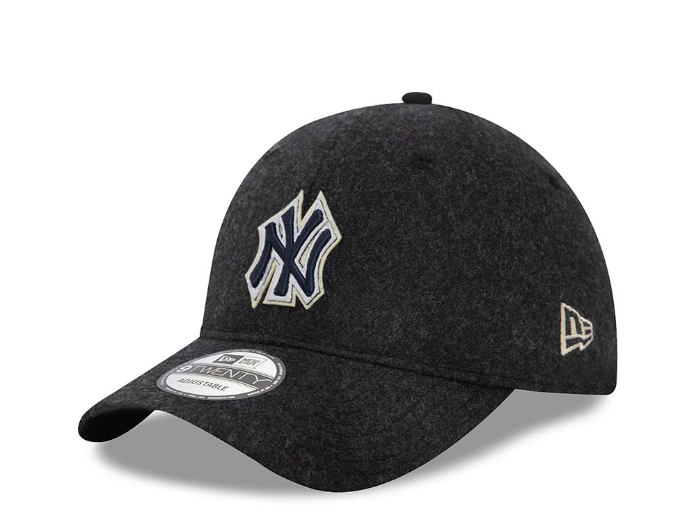 New Era New York Yankees Melton Black 9Twenty Snapback Hat