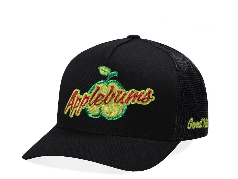 Good Hats Applebums Black Trucker Edition Snapback Hat