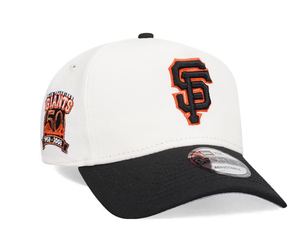 New Era San Francisco Giants 50th Anniversary Chrome Two Tone 9Forty A Frame Snapback Hat