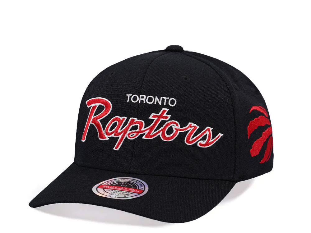 Mitchell & Ness Toronto Raptors Team Script 2.0 Stretch Classic Red Flex Snapback Hat