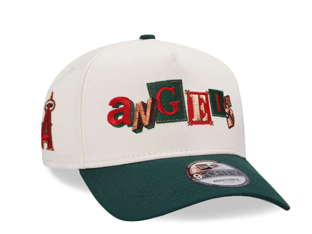 New Era Anaheim Angels Script Chrome Two Tone Edition 9Forty A Frame Snapback Hat