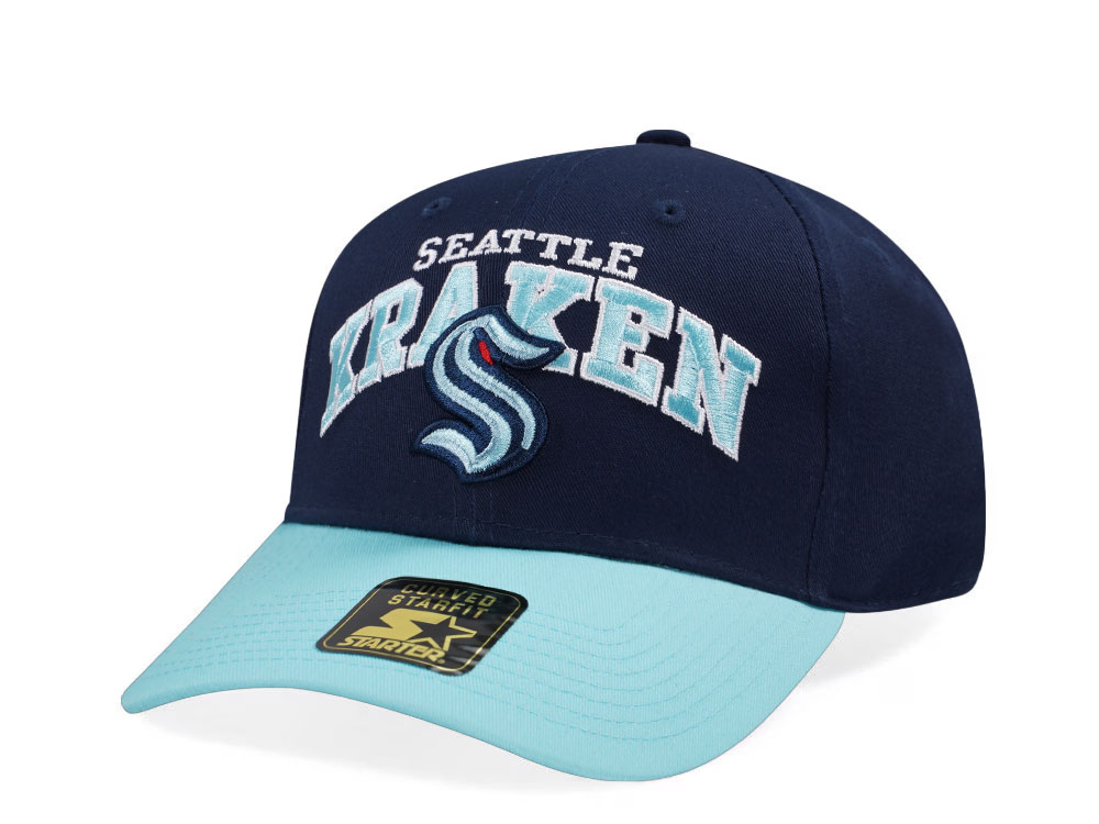 New Era Seattle Kraken Crowd Pleaser Edition Navy Curved Snapback Hat