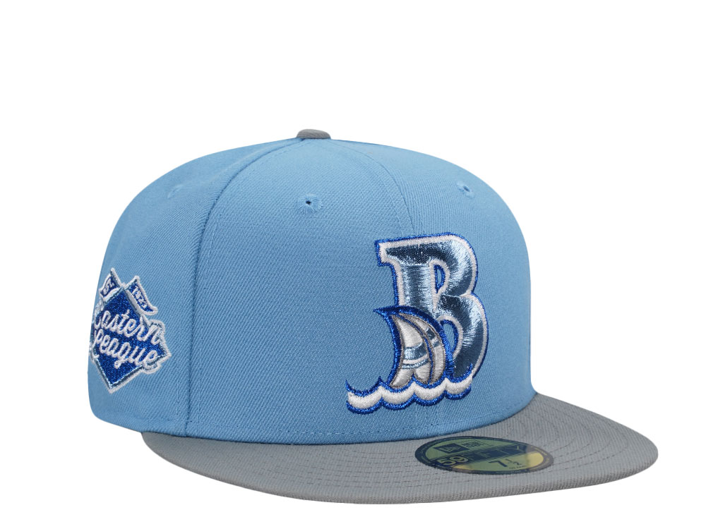 New Era Bowie Baysox Eastern League Edition Sky Blue 59Fifty Fitted Hat