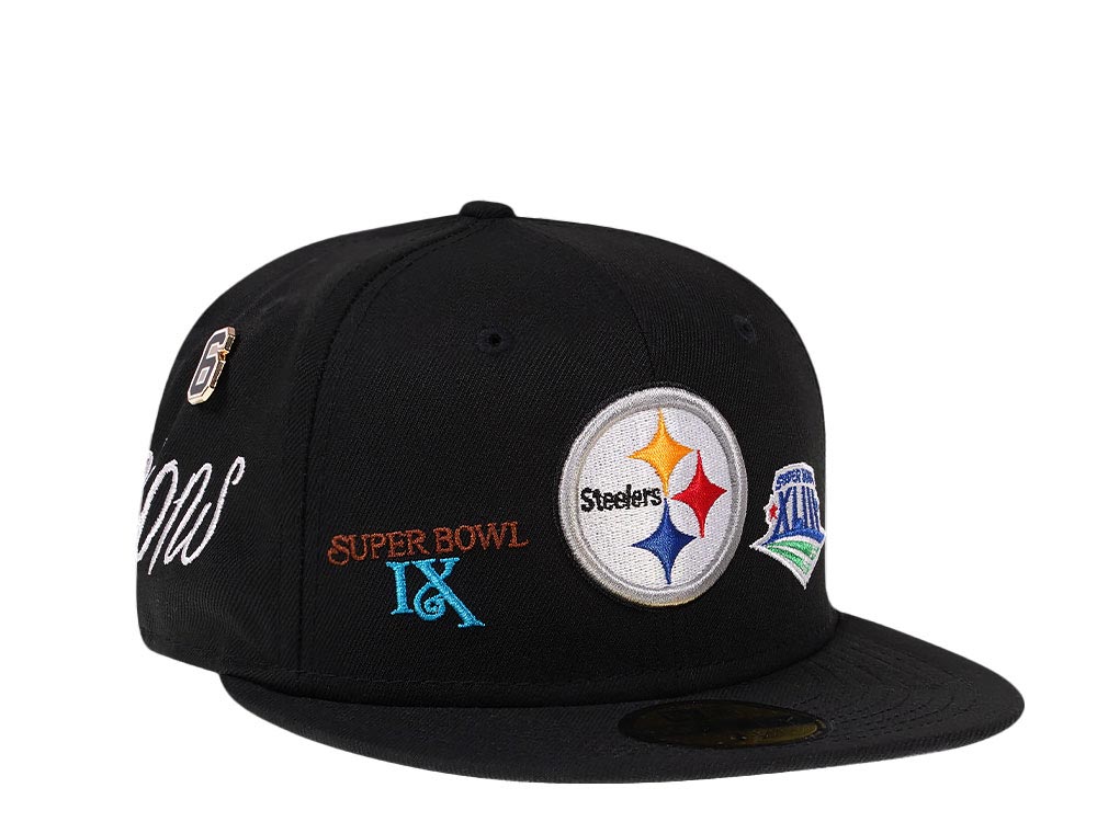 New Era Pittsburgh Steelers Historicchamps Black 59Fifty Fitted Hat