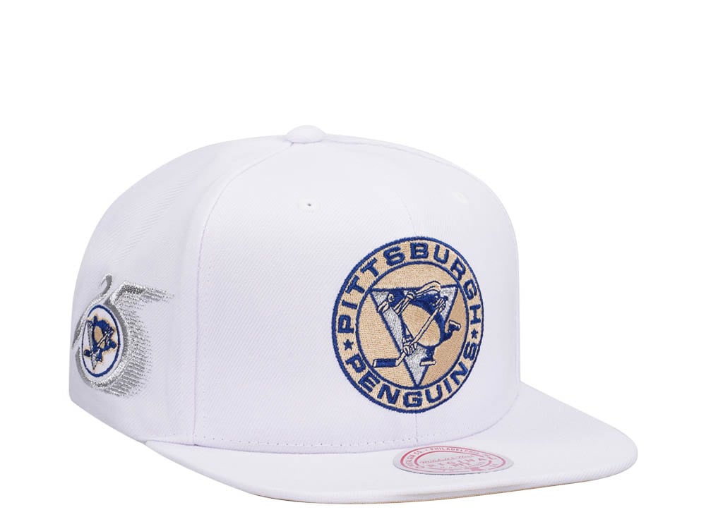 Mitchell & Ness Pittsburgh Penguins 25th Anniversary Winter White Snapback Hat