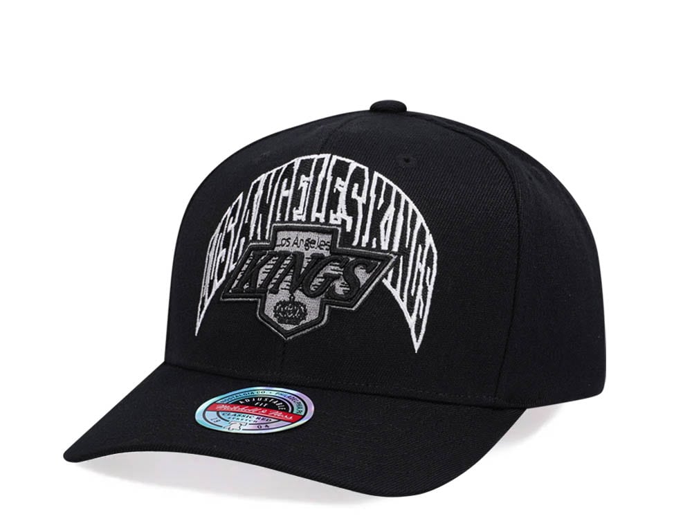 Mitchell & Ness Los Angeles Kings Letterman Type Hardwood Classic Red Flex Snapback Hat