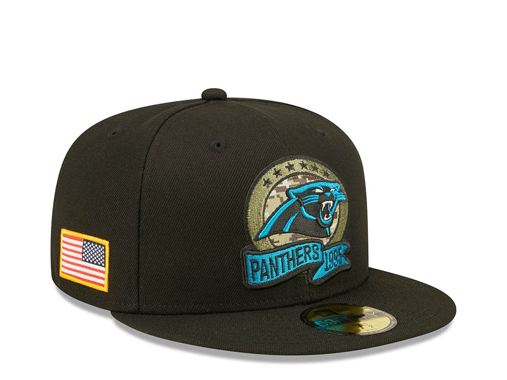 New Era Carolina Panthers Salute to Service 2022 Fitted 59Fifty Hat