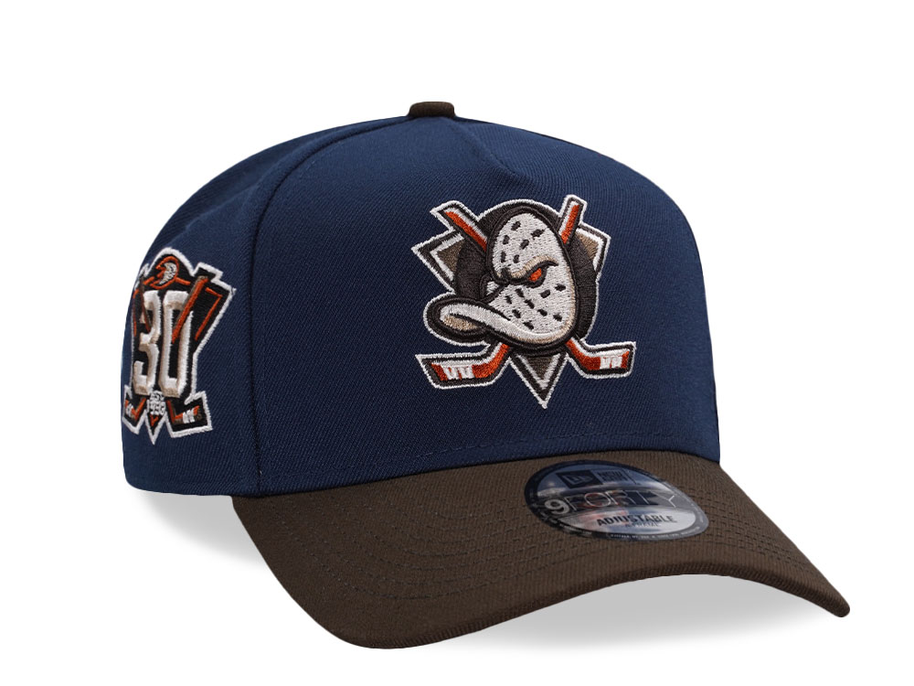 New Era Anaheim Ducks 30th Anniversary Two Tone Prime Edition 9Forty A Frame Snapback Hat