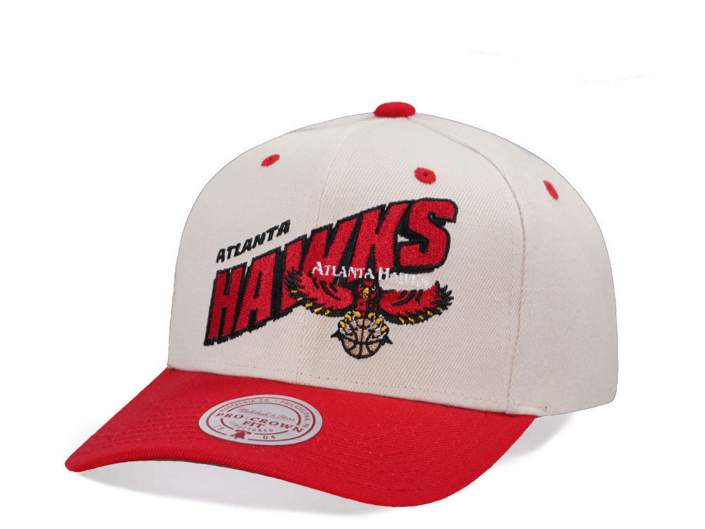 Mitchell & Ness Atlanta Hawks Chrome Two Tone Pro Crown Fit Snapback Hat