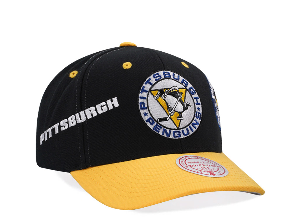 Mitchell & Ness Pittsburgh Penguins Vintage Logo Pro Crown Fit Snapback Hat