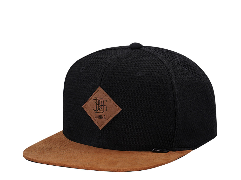 Djinns Honey Knit Black Snapback Hat