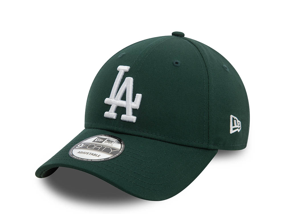 New Era Los Angeles Dodgers Essential League Green 9Forty Strapback Hat