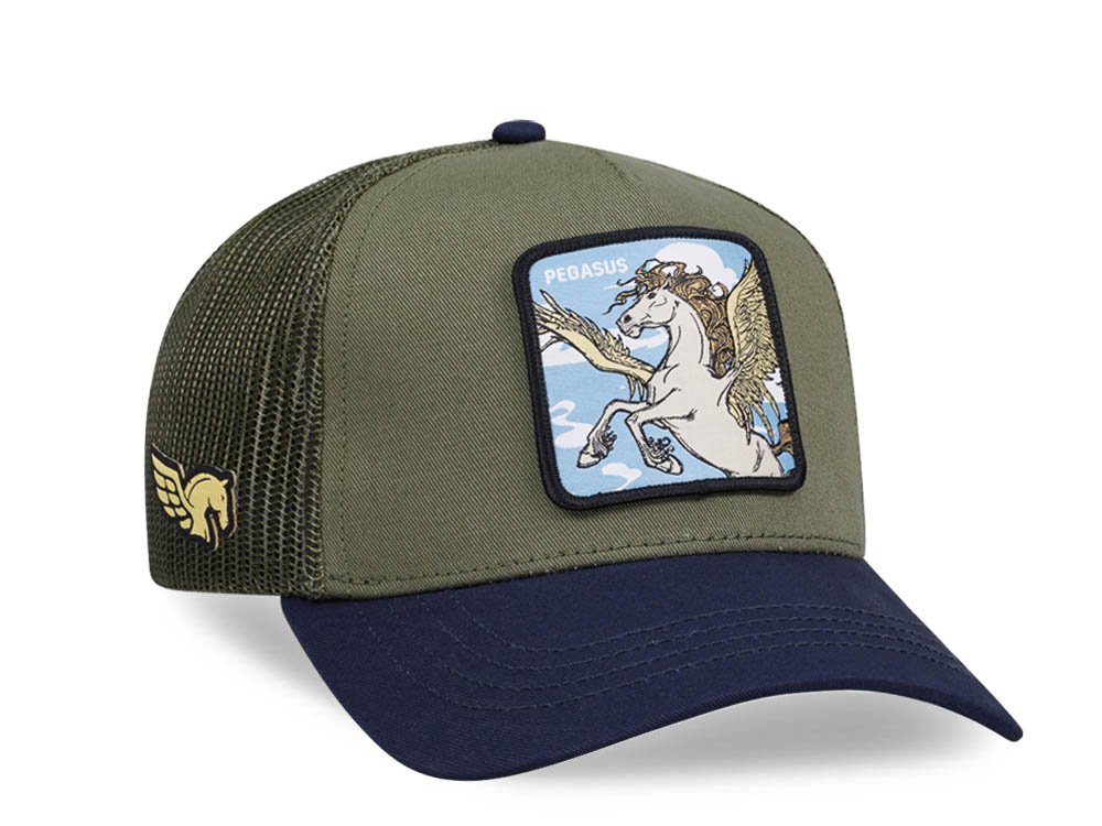 Capslab Fantastic Beasts Pegasus Olive Trucker Snapback Hat