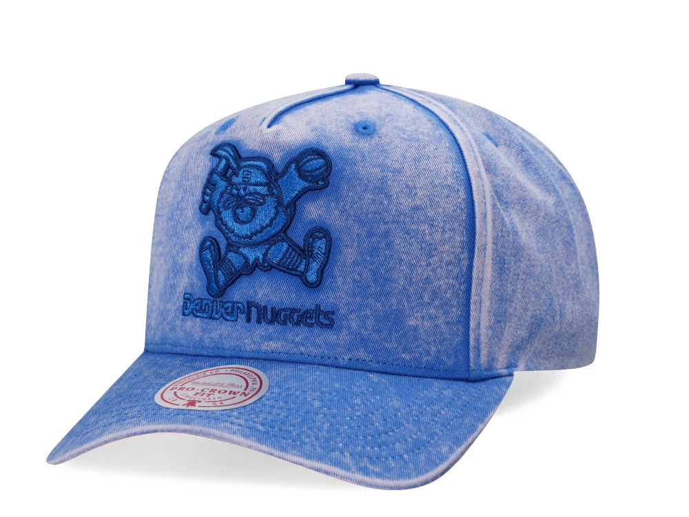 Mitchell & Ness Denver Nuggets Washed Out Vintage Pro Crown Fit Snapback Hat