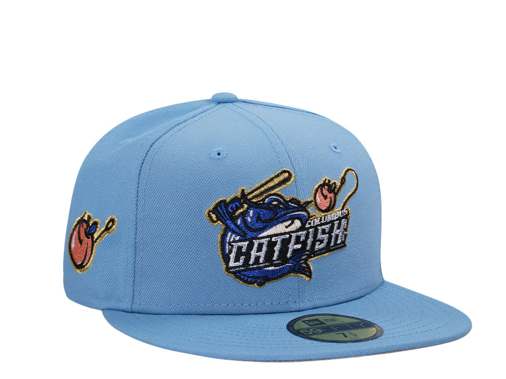 New Era Columbus Catfish Summer Blue Prime Edition 59Fifty Fitted Hat