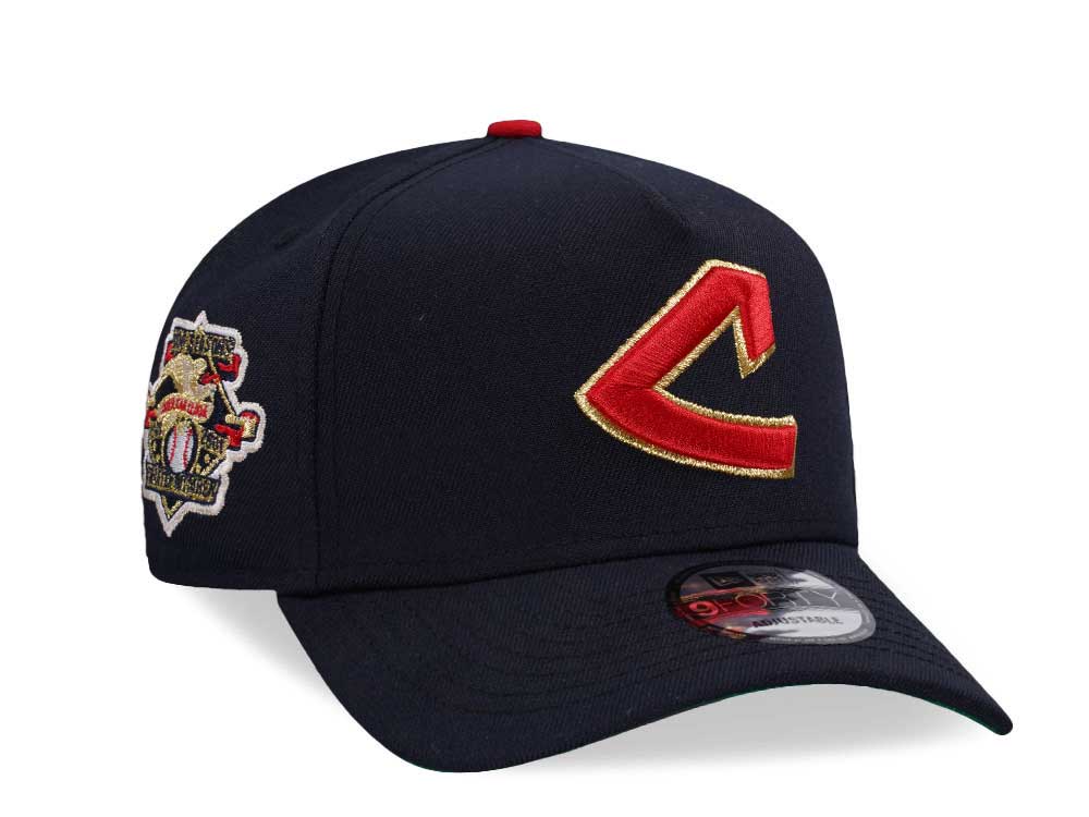 New Era Cleveland Indians American League Throwback Edition 9Forty A Frame Snapback Hat