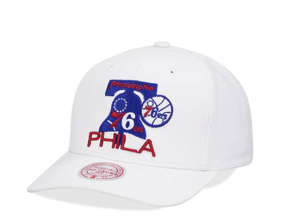 Mitchell & Ness Philadelphia 76ers All in Pro White Snapback Hat