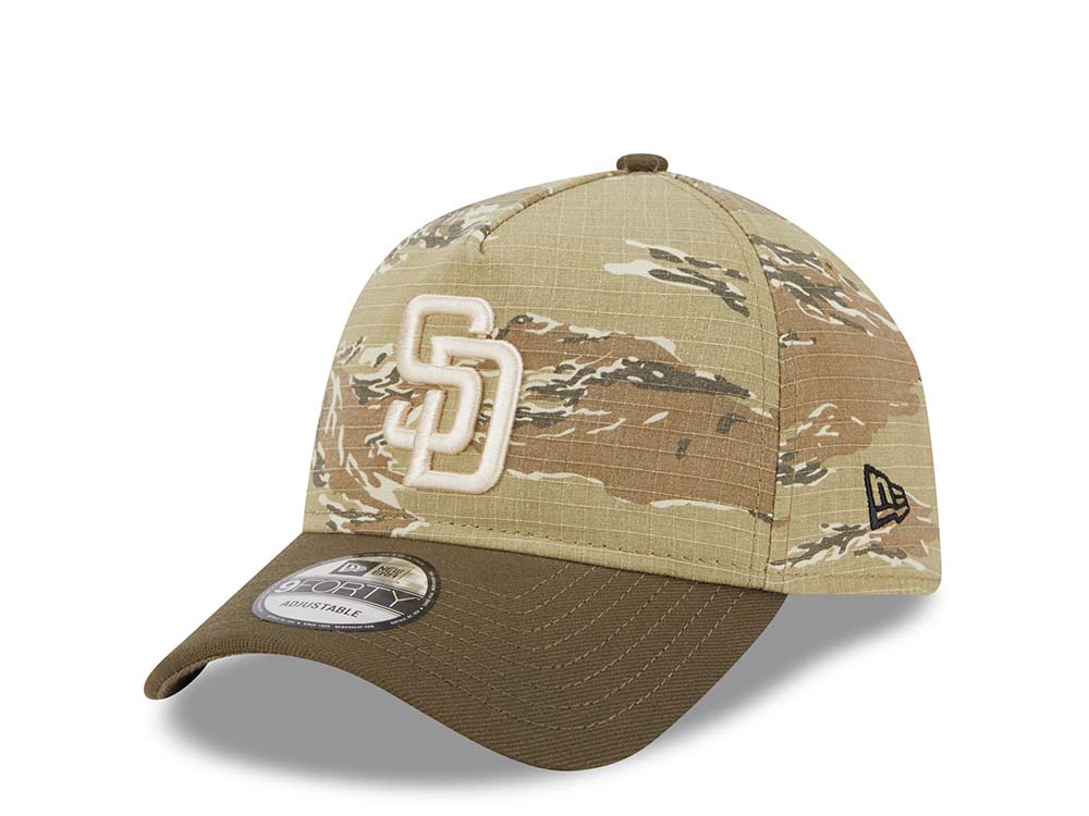 New Era San Diego Padres Tiger Camo Two Tone 9Forty A Frame Snapback Hat