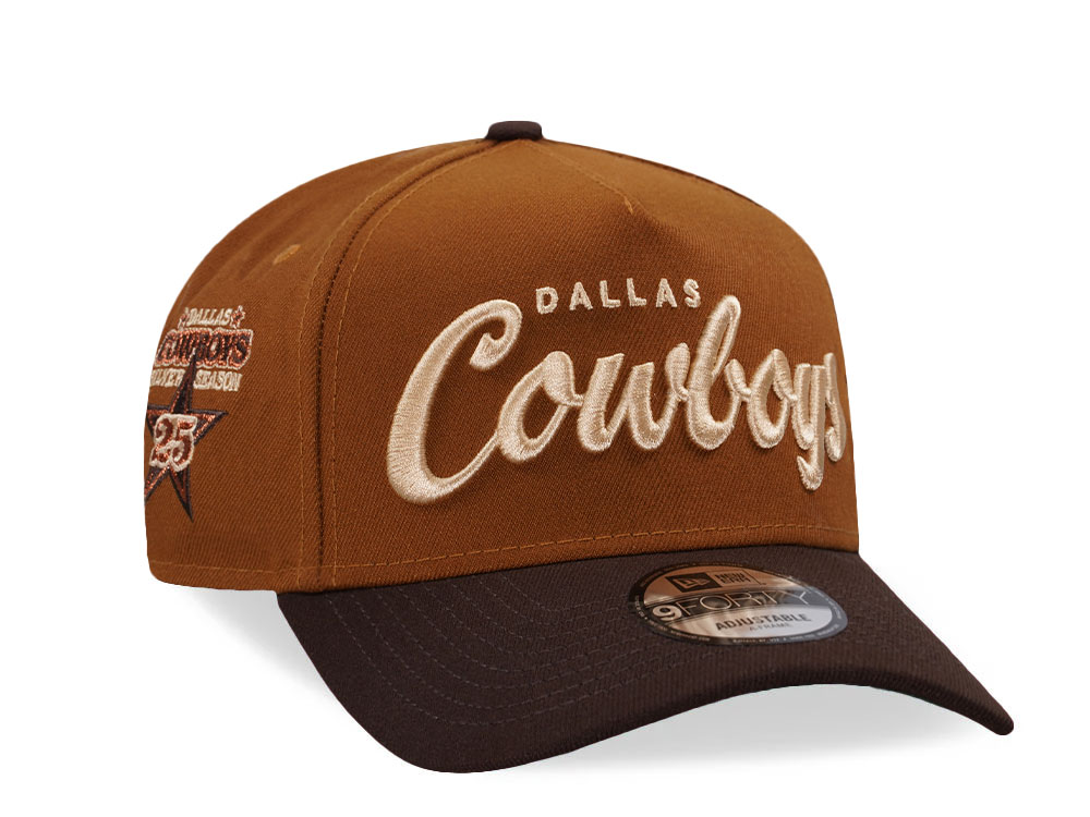 New Era Dallas Cowboys Silver Season Bourbon Prime Two Tone Edition 9Forty A Frame Snapback Hat