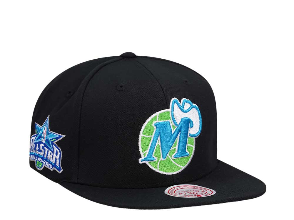 Mitchell & Ness Dallas Mavericks All Star Game 2010 Neon Tropical Hardwood Classic Snapback Hat