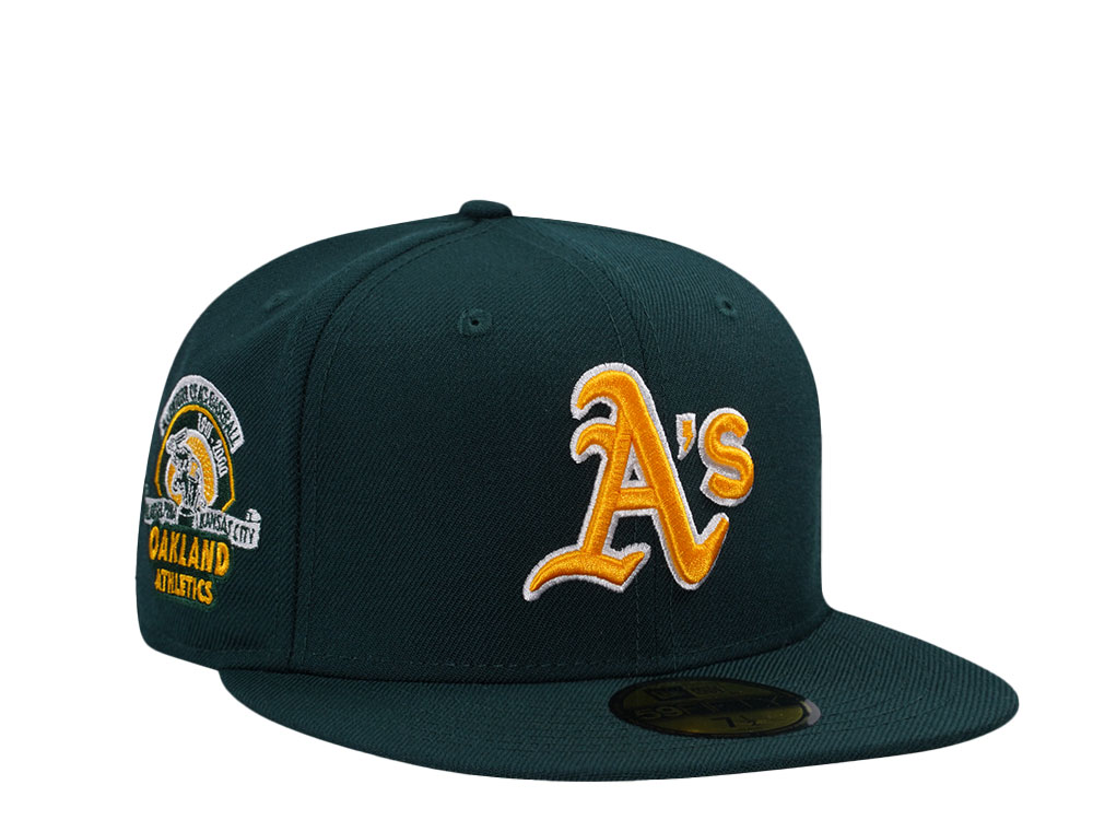 New Era Oakland Athletics 100 Years Anniversary Dark Green Wool Edition 59Fifty Fitted Hat