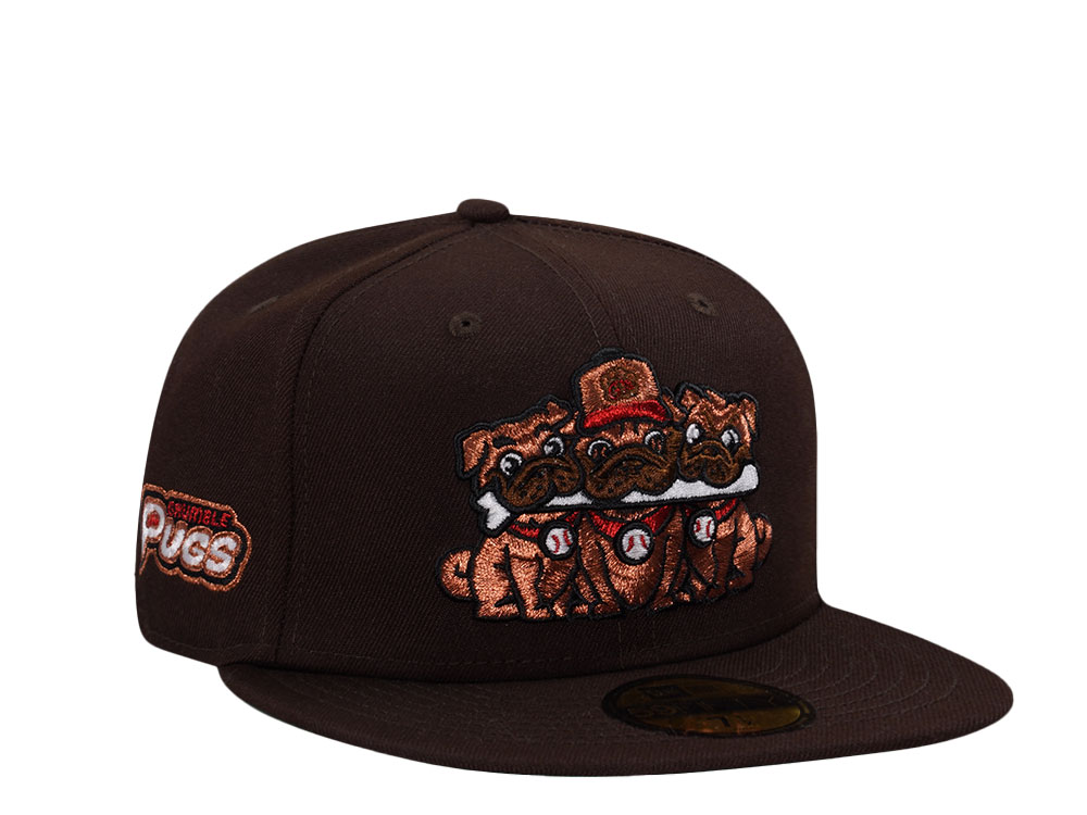 New Era Binghamton Rumble Ponies Pugs Burnt Wood Prime Edition 59Fifty Fitted Hat