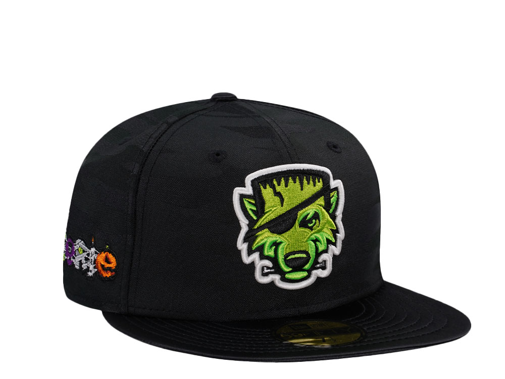 New Era Erie Seawolves Horror Pack Midnight Glow Edition 59Fifty Fitted Hat