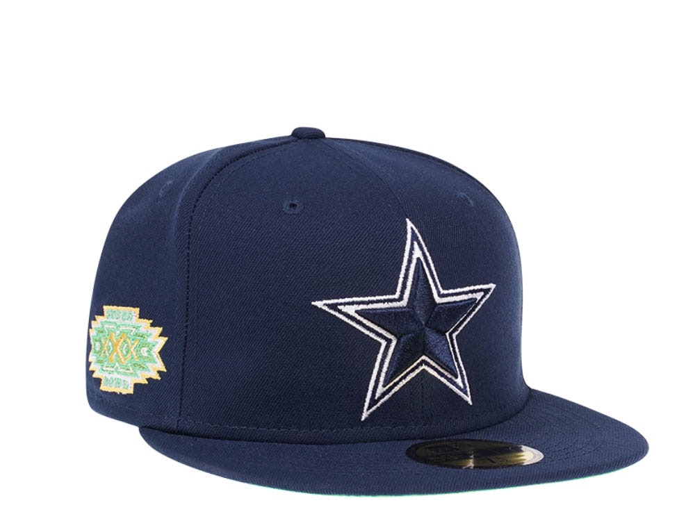 New Era Dallas Cowboys Citruspop Patch Super Bowl XXX 59fifty Fitted Hat