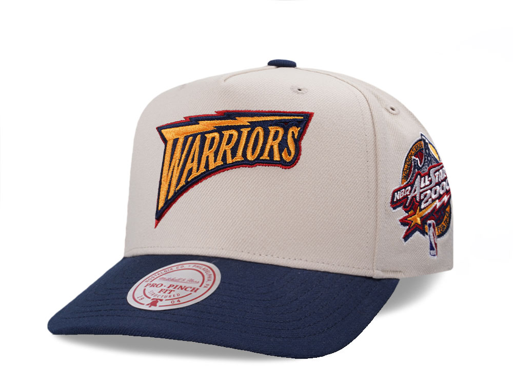 Mitchell & Ness Golden State Warriors All Star 2000 Two Tone Pro Pinch A Frame Snapback Hat