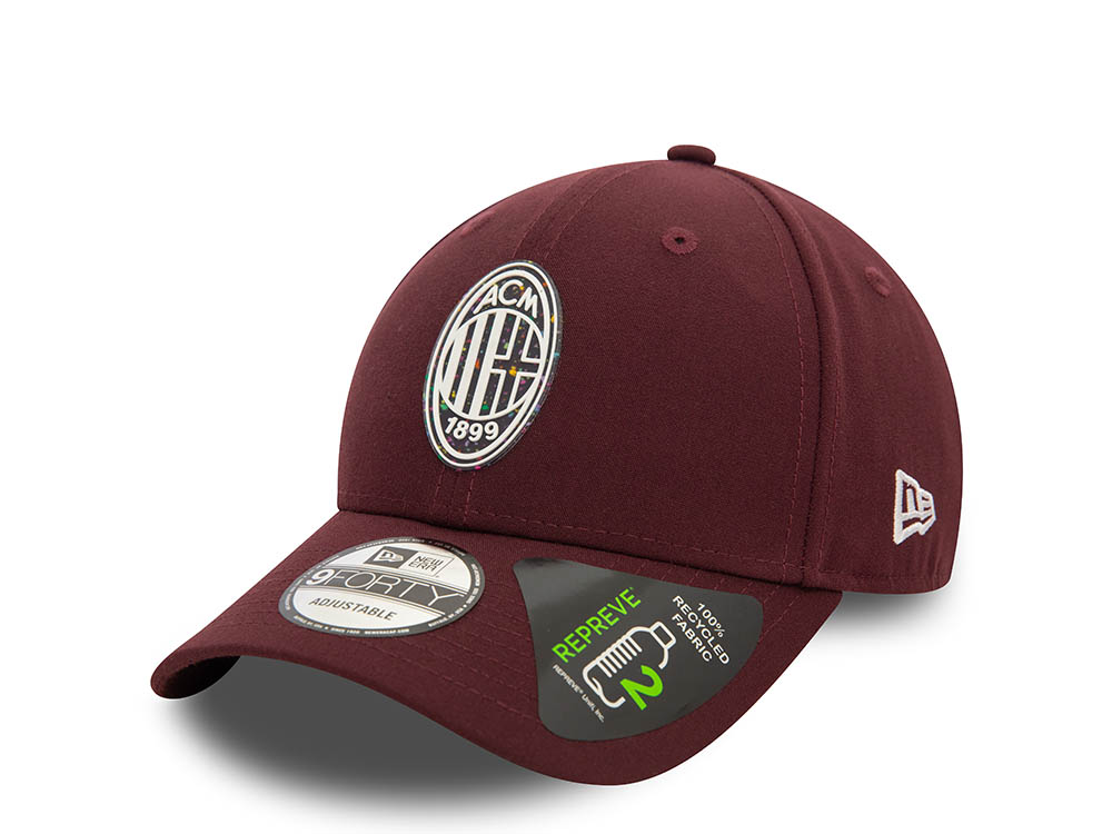 New Era AC Milan Repreve Fleck Crest 9Forty Strapback Hat