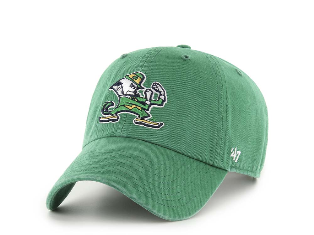 47Brand Notre Dame Fighting Irish Kelly Green Clean Up Strapback Hat