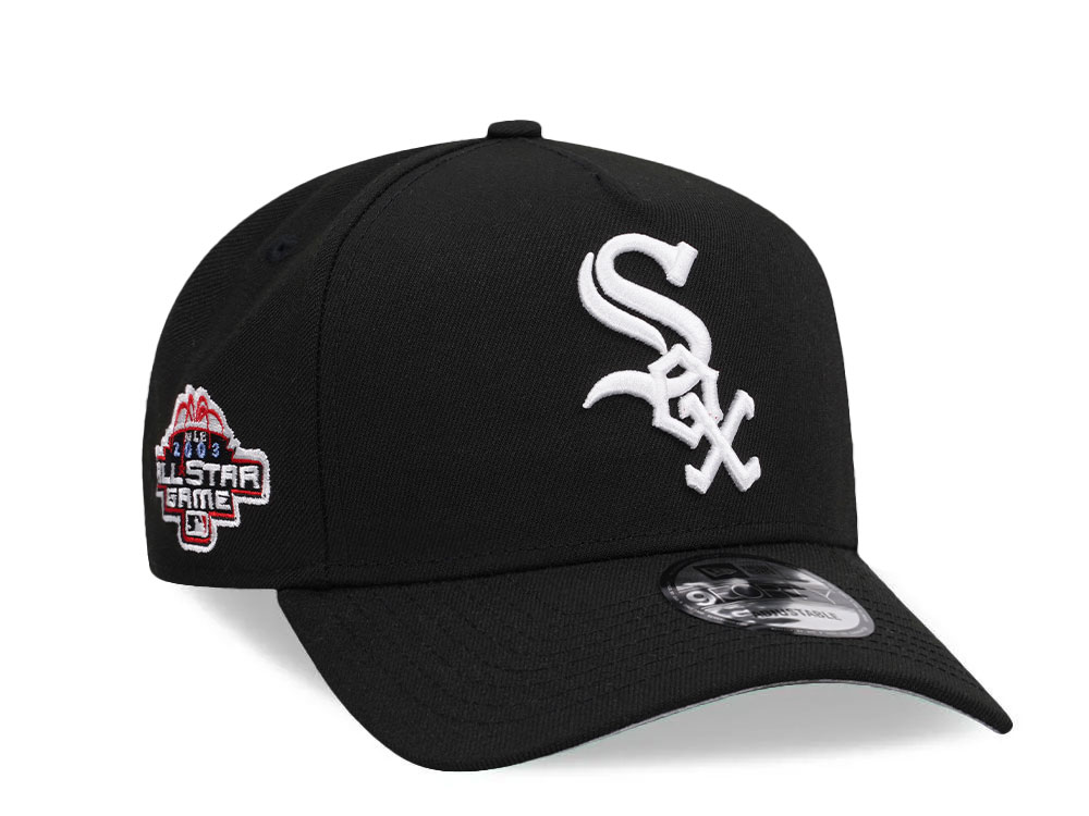 New Era Chicago White Sox All Star Game 2003 Black All Star Game 2003 Black Edition 9Forty A Frame Snapback Hat