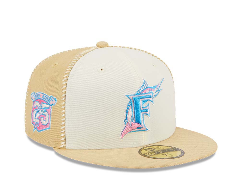 New Era Florida Marlins Stitch 25th Anniversary Gold Edition 59Fifty Fitted Hat