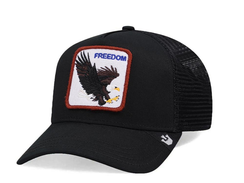 Goorin Bros The Freedom Eagle Black Trucker Snapback Hat