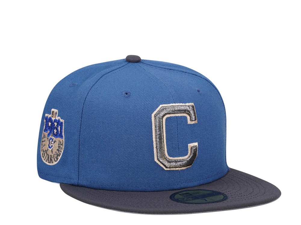 New Era Cleveland Indians All Star Game 1981 Indigo Metallic Two Tone Edition 59Fifty Fitted Hat