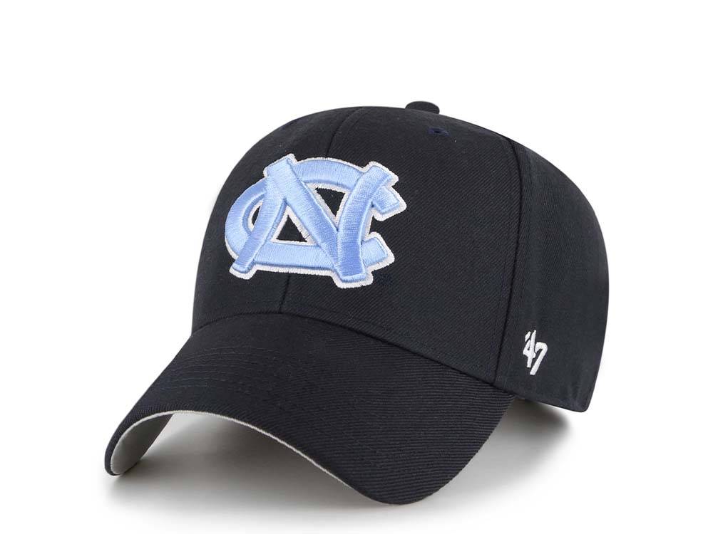 47Brand North Carolina Tar Heels Navy Wool MVP Strapback Hat