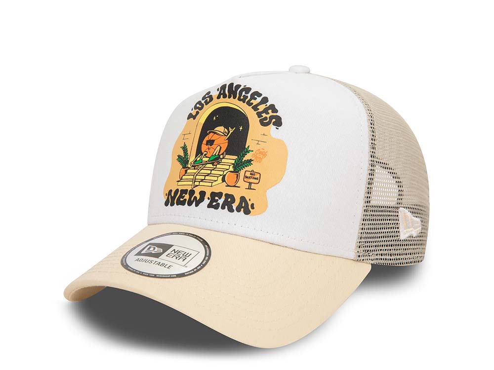 New Era Los Angeles Graphic Trucker A Frame Snapback Hat