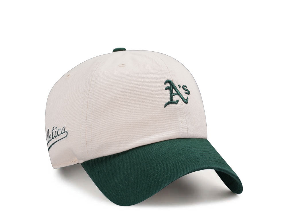 47Brand Oakland Athletics Natural Base Runner Clean up Snapback Hat