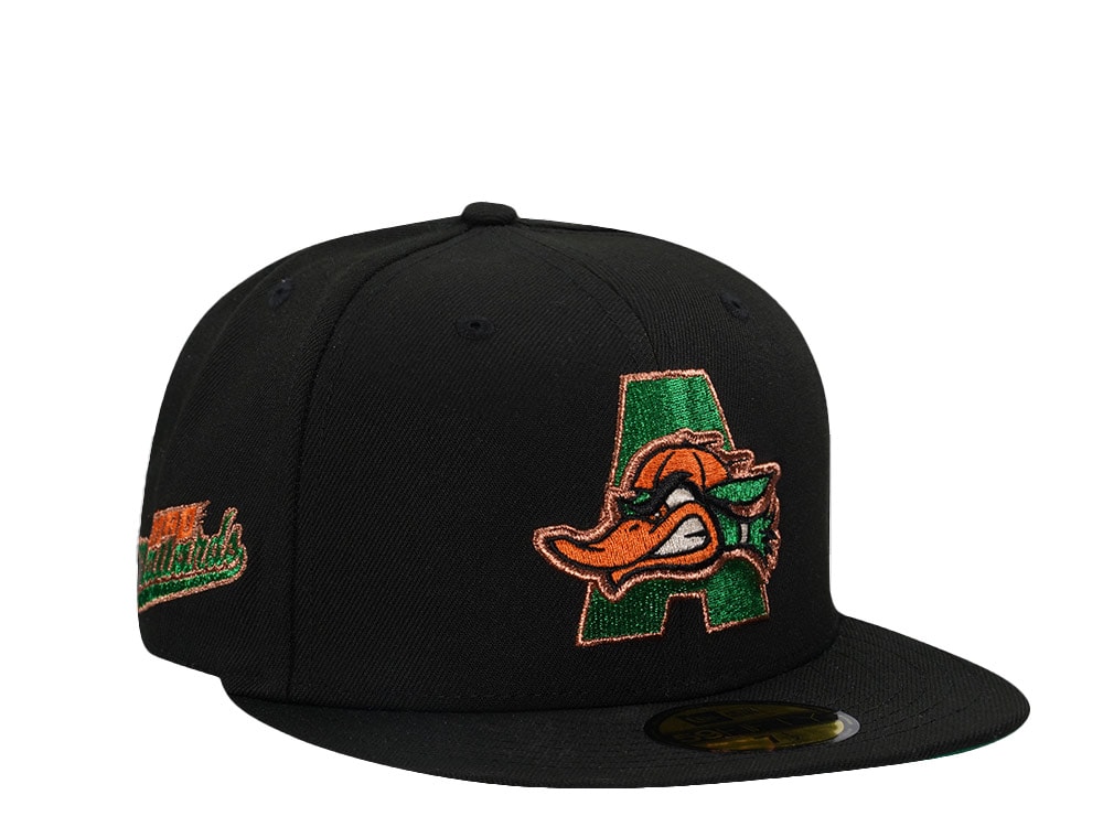 New Era Arkansas Mad Mallards Black Metallic Edition 59Fifty Fitted Hat