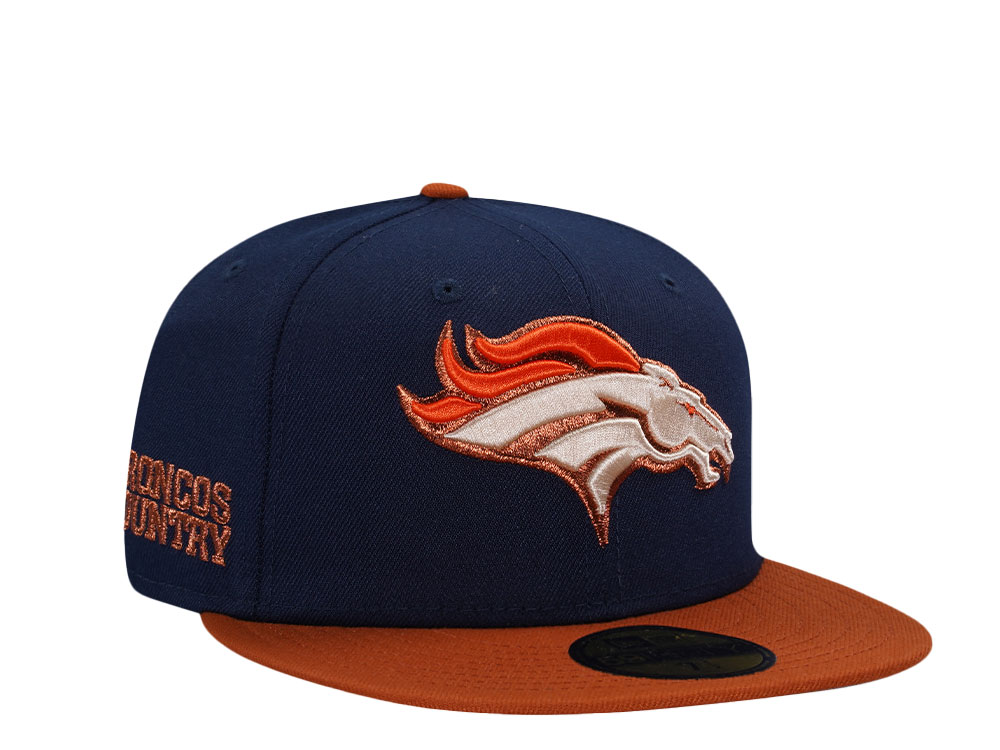 New Era Denver Broncos Navy Rust Two Tone Prime Edition 59Fifty Fitted Hat