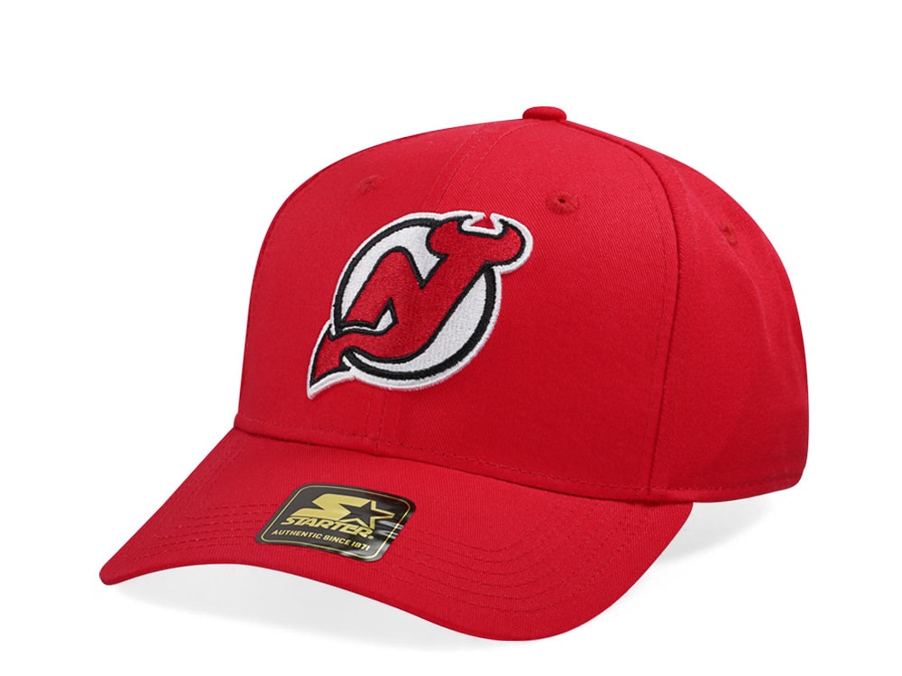 Starter New Jersey Devils Score Cotton Twill Curved Snapback Hat