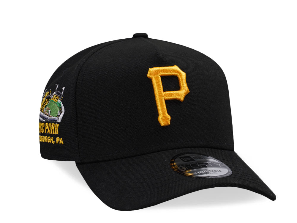 New Era Pittsburgh Pirates PNC Park Black Edition 9Forty A Frame Snapback Hat