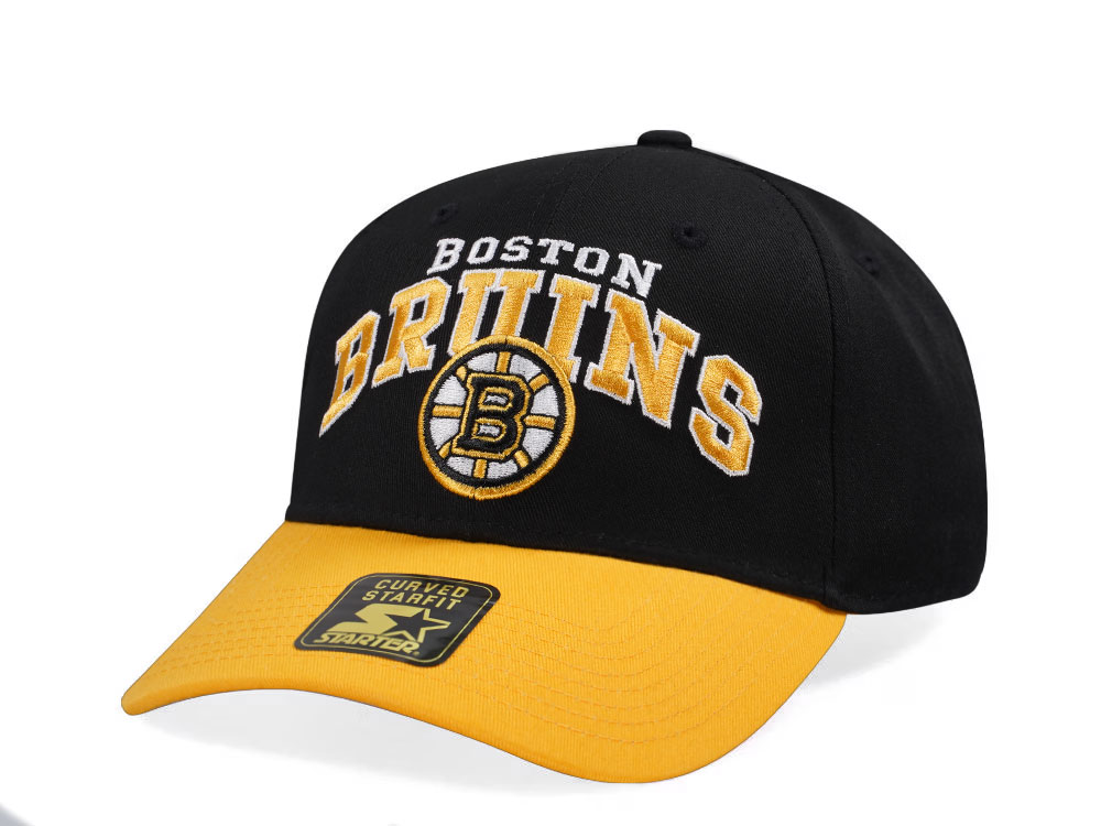 New Era Boston Bruins Crowd Pleaser Edition Black Curved Snapback Hat