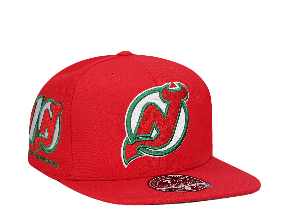 Mitchell & Ness New Jersey Devils 10th Anniversary Vintage Edition Dynasty Fitted Hat