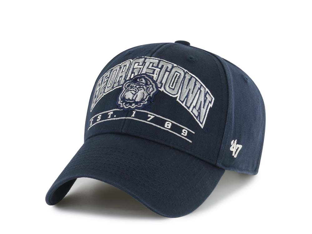 47Brand Georgetown Hoyas Navy Fletcher MVP Strapback Hat